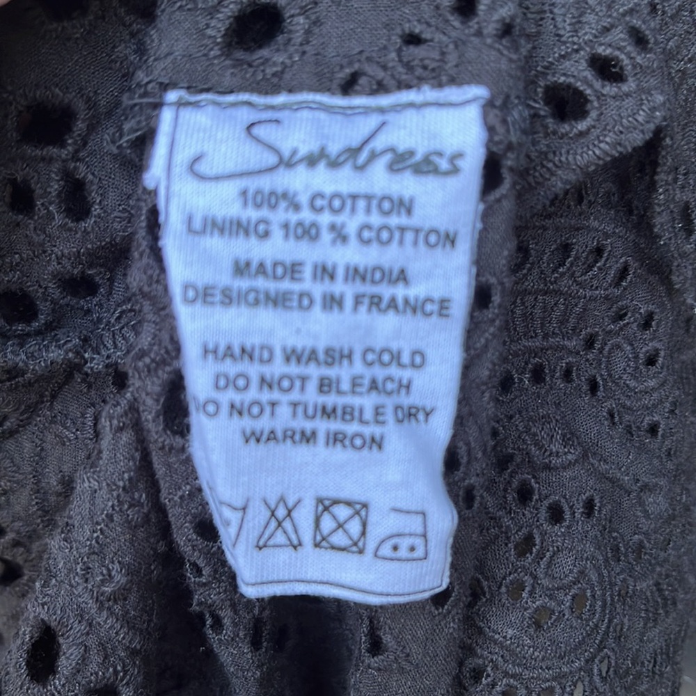 Sundress eyelet shirt dress bell sleeves Xs/small - Picture 10 of 11